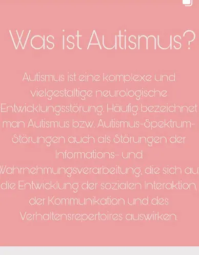 Was ist Autismus?