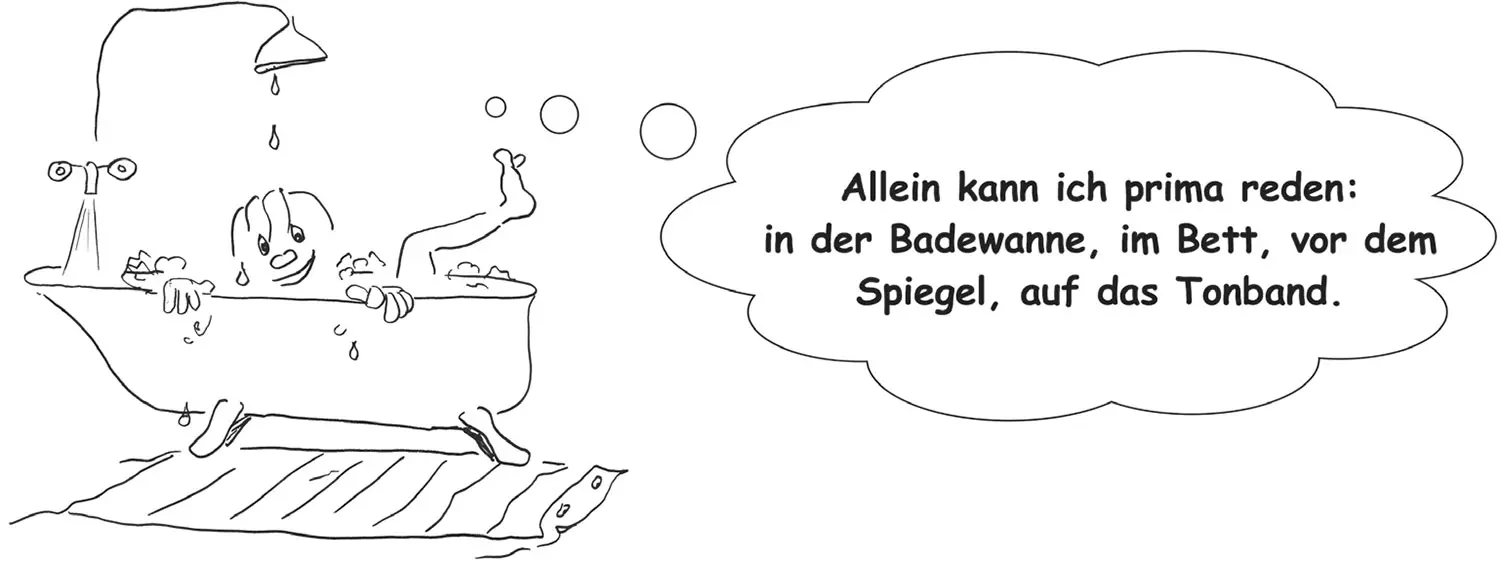 Illustration allein kann man prima reden