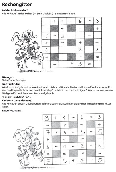 Knobelei der Woche Schuljahre 1 und 2 PDF