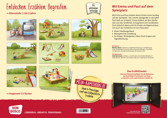 Auf dem Spielplatz mit Emma und Paul Kamishibai Bildkartenset