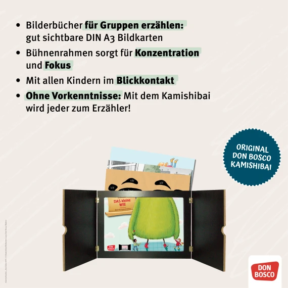 Die Schule ist ein großes Haus Kamishibai Bildkartenset 