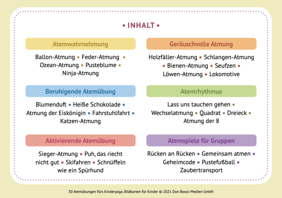 30 Atemübungen fürs Kinderyoga
