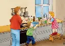 Kochen mit Emma und Paul. Kamishibai Bildkartenset.