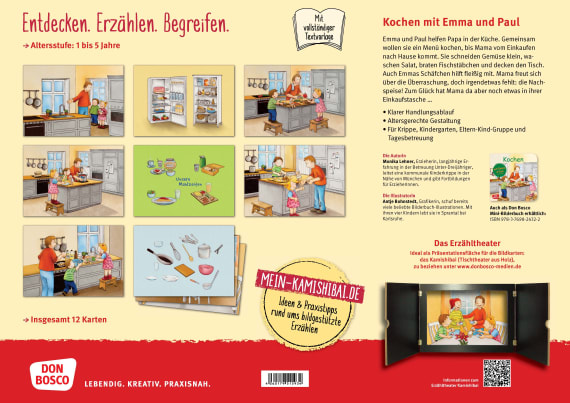 Kochen mit Emma und Paul. Kamishibai Bildkartenset.