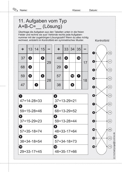 Vernetztes Kopfrechnen Add./Sub. bis 100 PDF