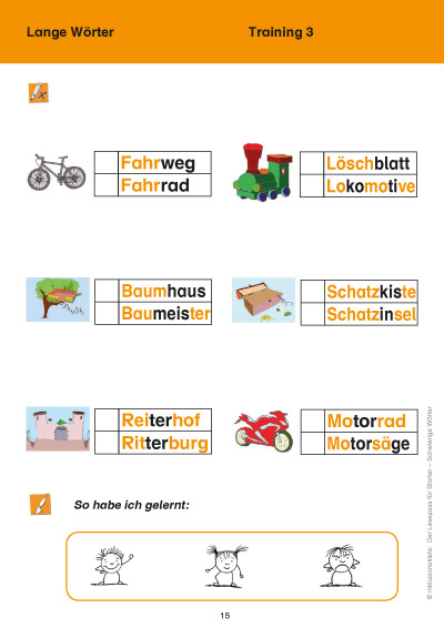 Lesepass für Starter Schwierige Wörter PDF