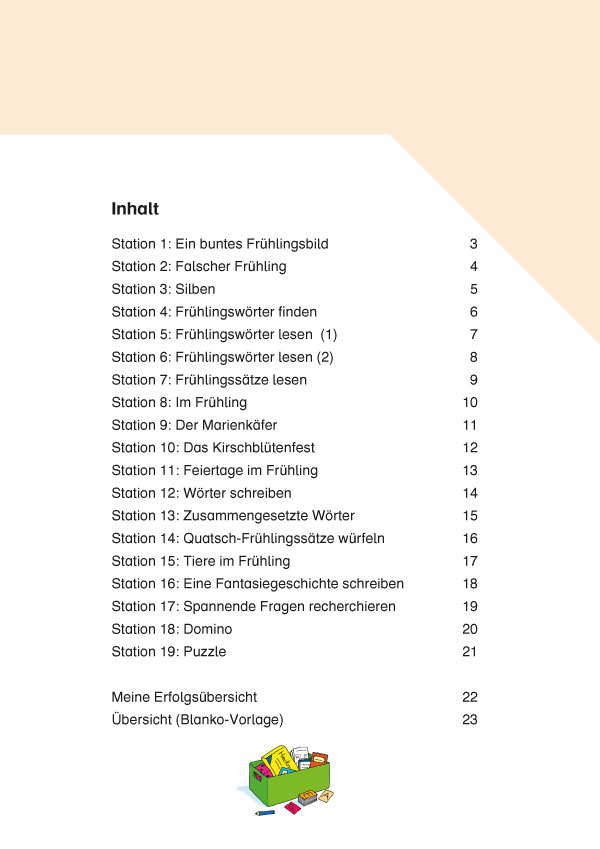 Einfache Lernstationen Frühling PDF