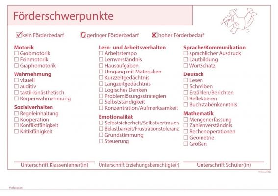 Förderplan-Heft