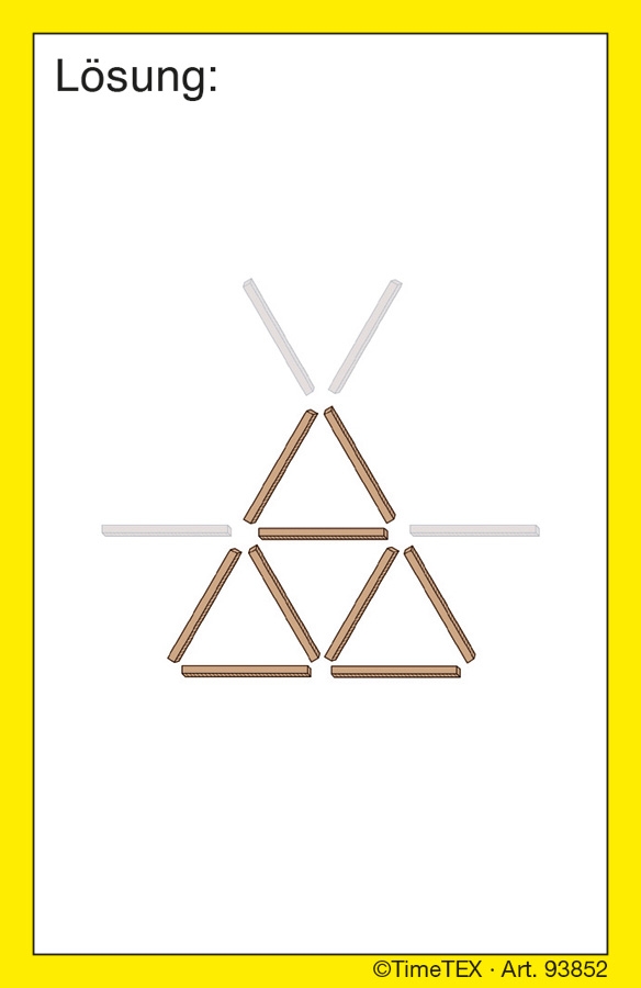 Holzstäbchen Denkspiel