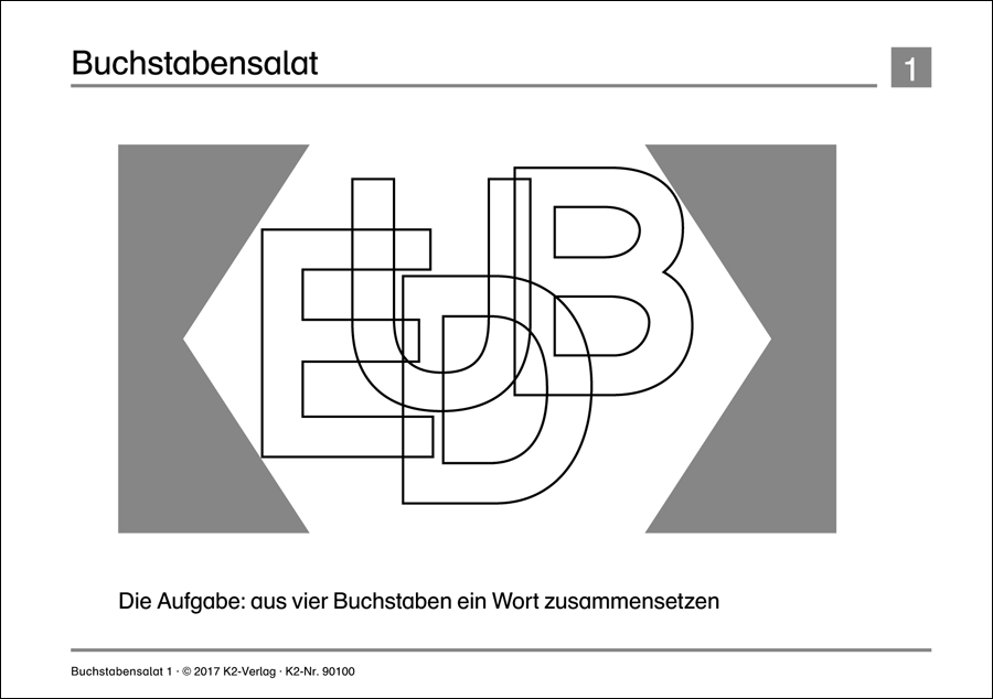 K2-Selbstlernhefte Wörterrätsel 1