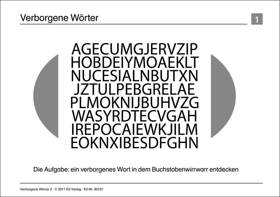 K2-Selbstlernhefte Wörterrätsel 2
