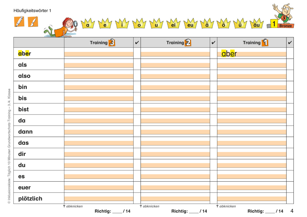 Grundwortschatztraining: 3./4. Klasse E-Book