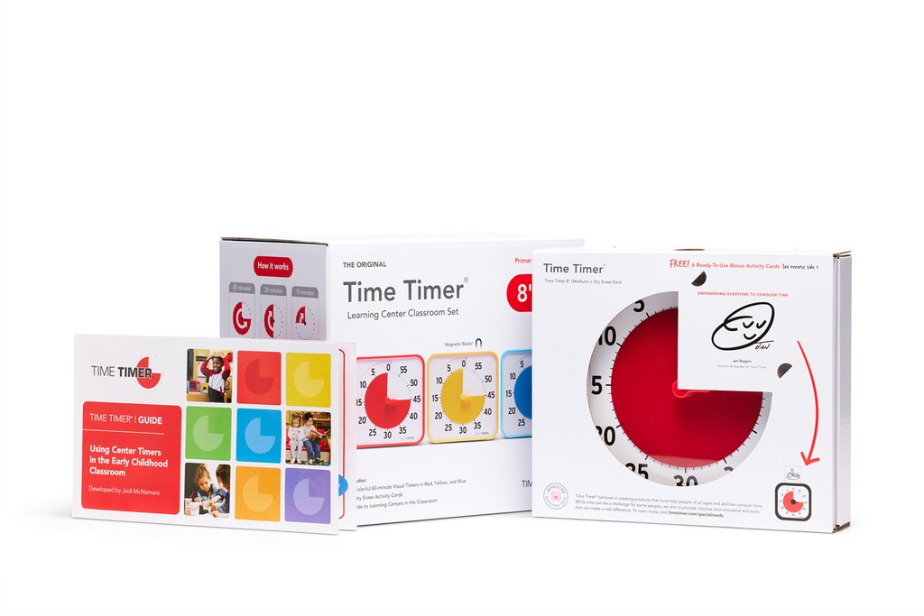 Gruppen TimeTimer 19 x 19 cm 3er-Set Farbkollektion 1