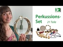 Perkussions-Set 21-teilig, in Nylon-Tasche