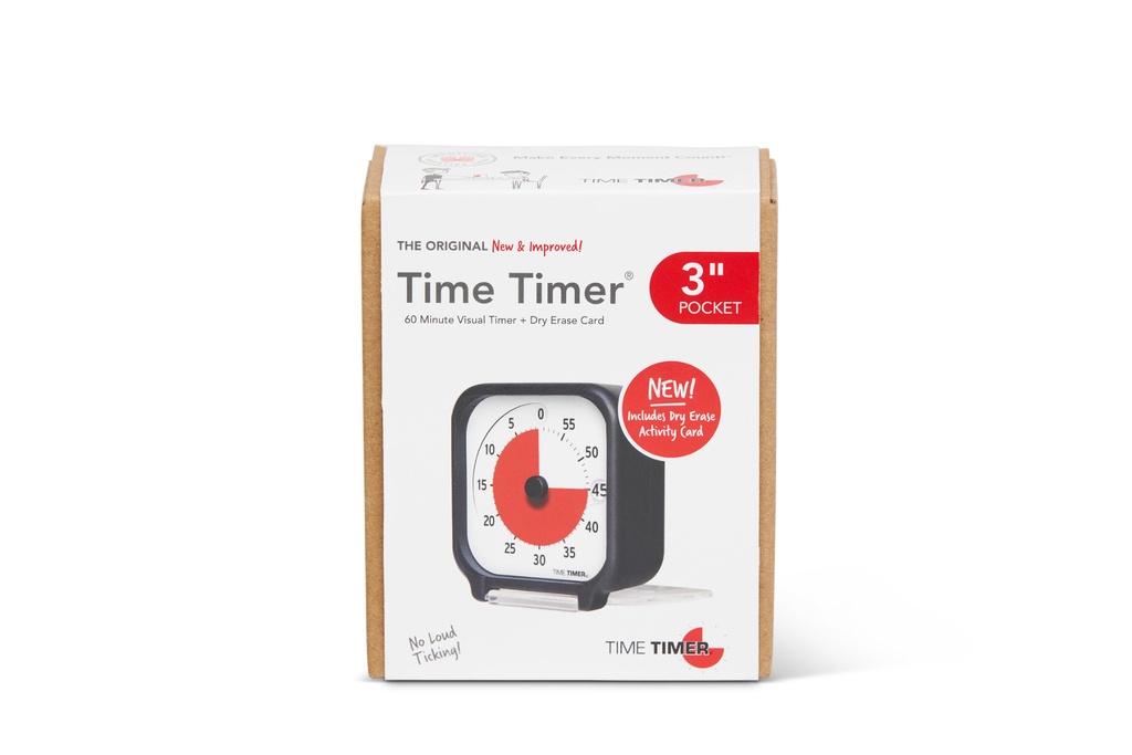 TimeTimer Pocket schwarz 7,5x7,5cm