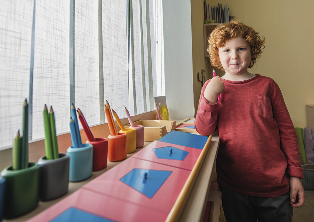 2 Ständer für metallene Einsatzfiguren "Montessori Premium"