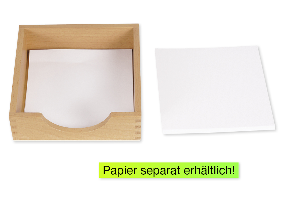 Papier-Unterlage, 14 x 14 cm "Montessori Premium"