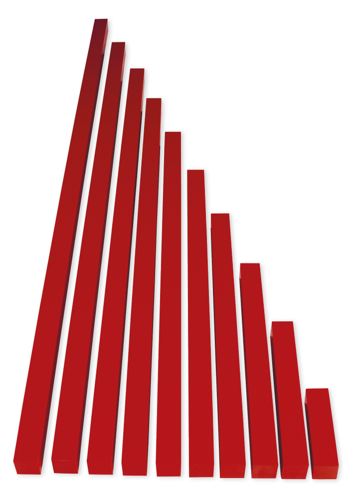 Rote Stangen "Montessori Premium"