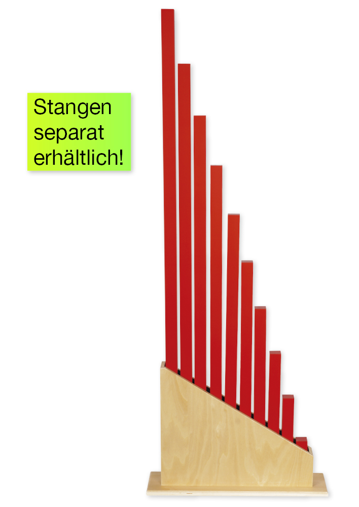 Ständer für die Roten und Numerischen Stangen "Montessori Premium"