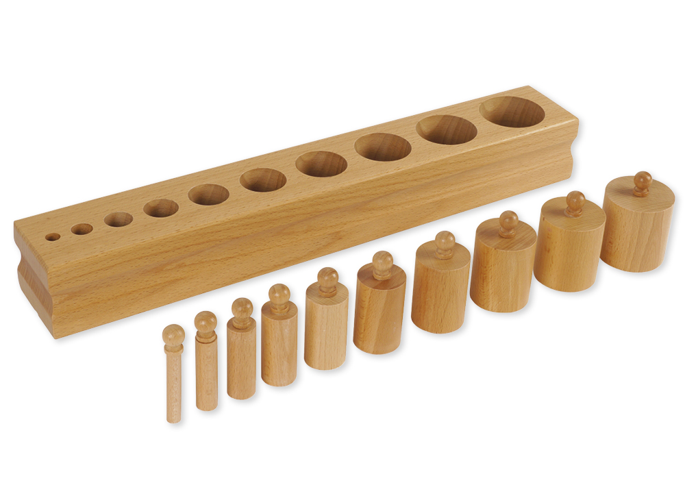 Block mit Zylindern 2 "Montessori Premium"