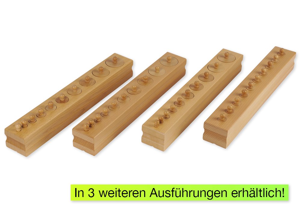 Block mit Zylindern 3 "Montessori Premium"