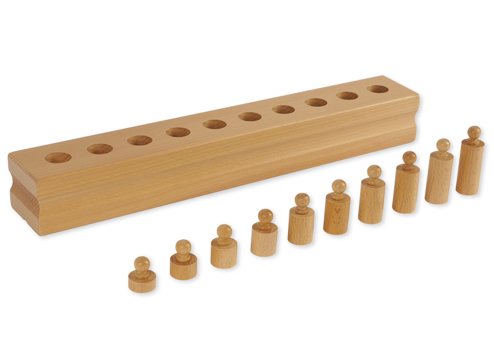 Block mit Zylindern 4 "Montessori Premium"