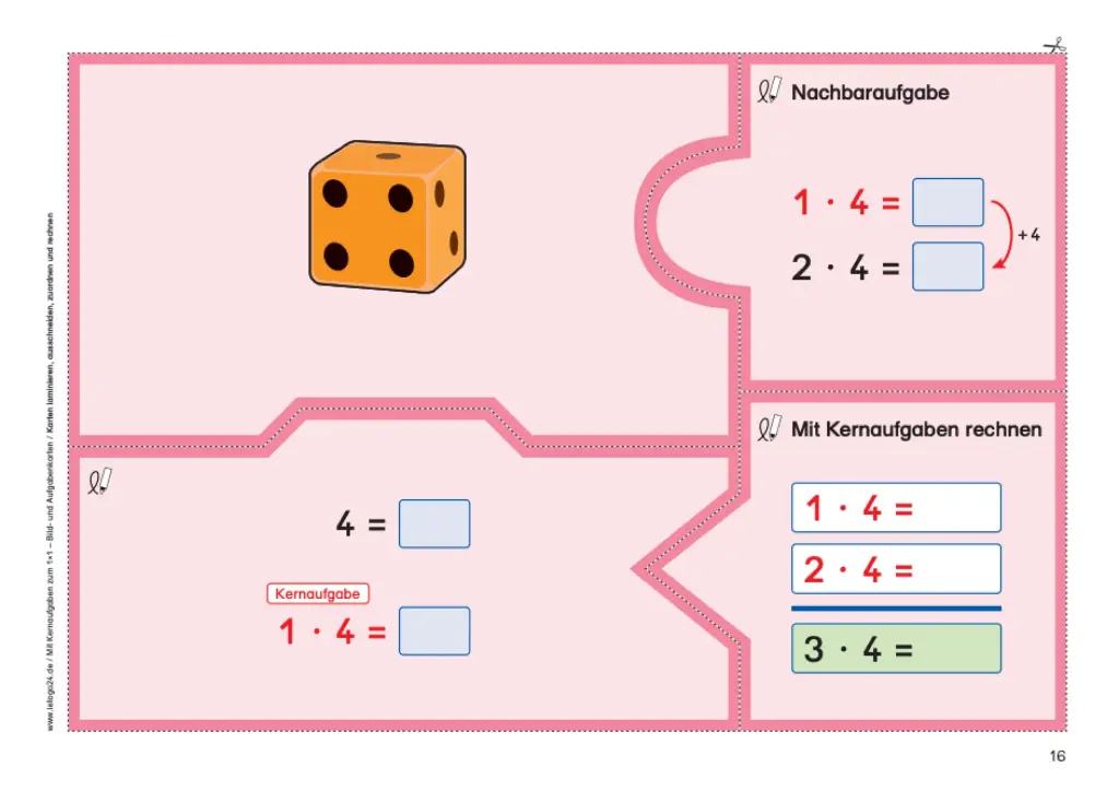 Mit Kernaufgaben zum 1x1 - Bild- und Aufgabenkarten PDF