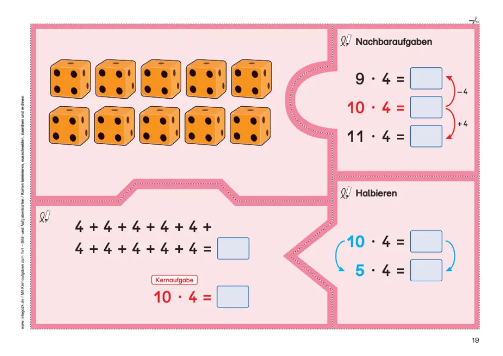 Mit Kernaufgaben zum 1x1 - Bild- und Aufgabenkarten PDF