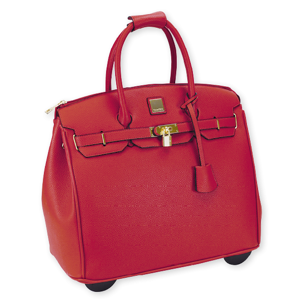 Handtaschen-Trolley "Bella", rot