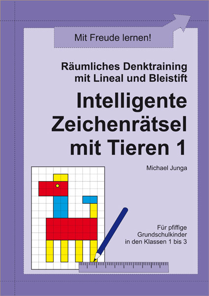 Räumliches Denktraining Zeichenrätsel Tiere 1 PDF