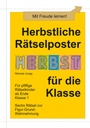 Herbstliche Rätselposter für die Klasse PDF