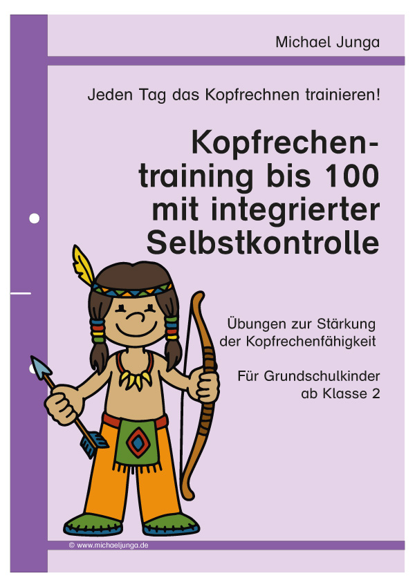 Kopfrechentraining bis 100 mit integrierter Selbstkontrolle PDF