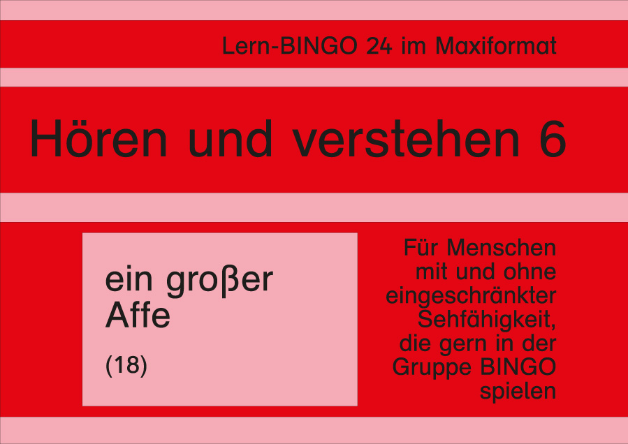 Lern-BINGO 24 Hören und verstehen 6 PDF