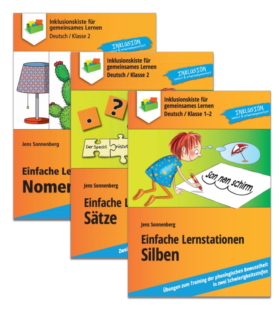 Sparpaket Lernstationen: Silben, Nomen, Sätze PDF