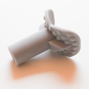 LIPPBRATOR Mundstück silber, Set mit 3 Stück*