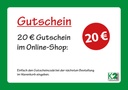 K2 Einkaufsgutschein 20 Euro