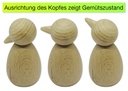 Emotionsfigur aus Holz, ca. 8 cm hoch 