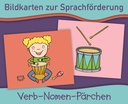 Bildkarten Verb-Nomen-Pärchen