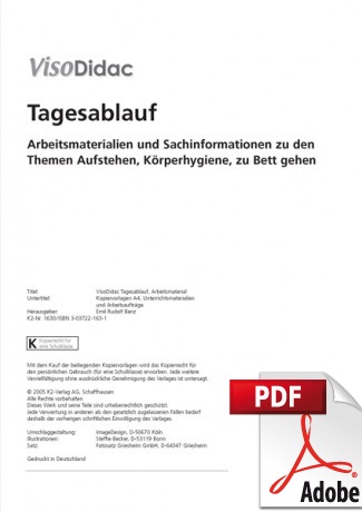 Tagesablauf Sprach- und Lesematerial PDF