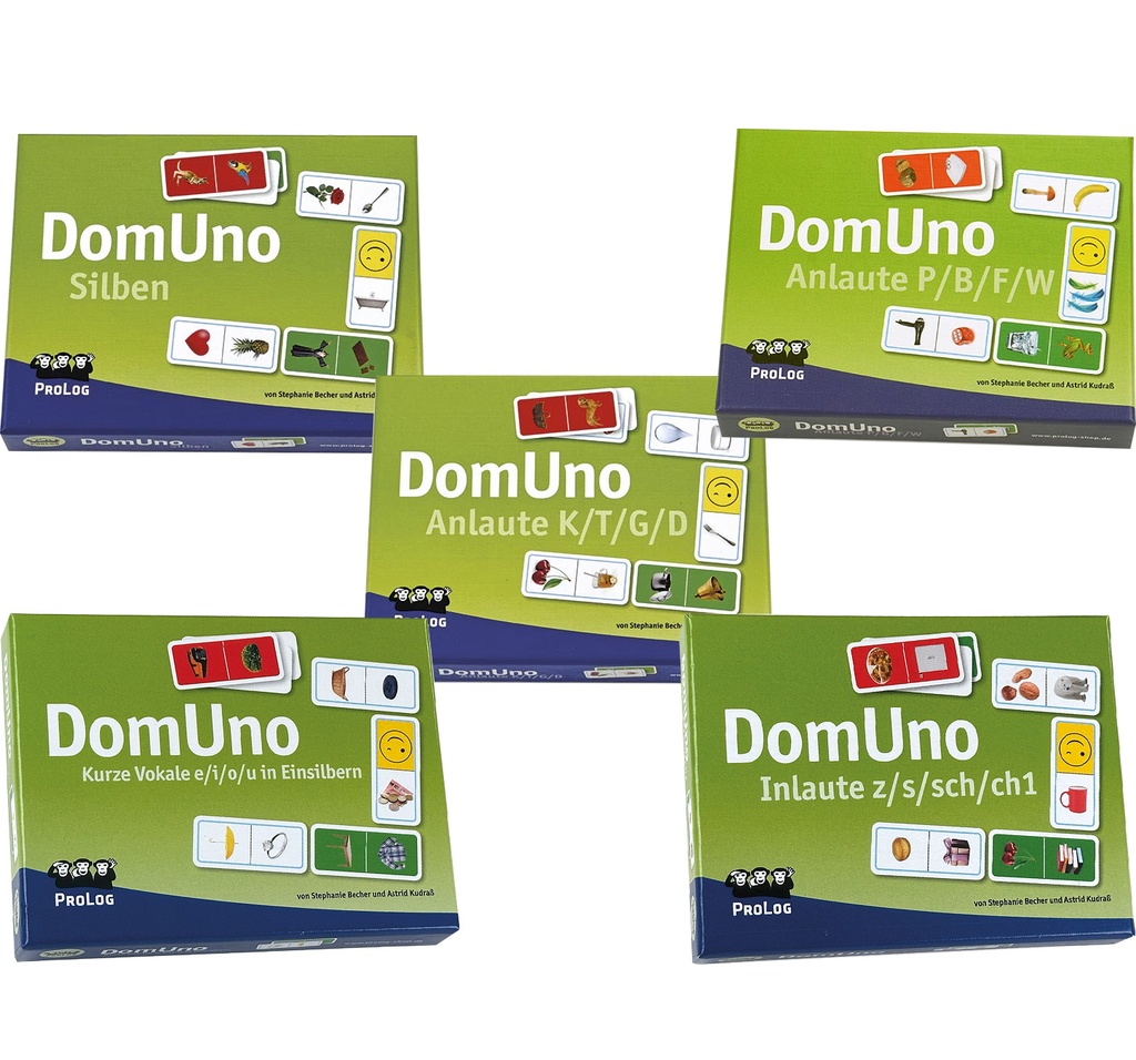 DomUno: 5er-Paket zur Lautwahrnehmung