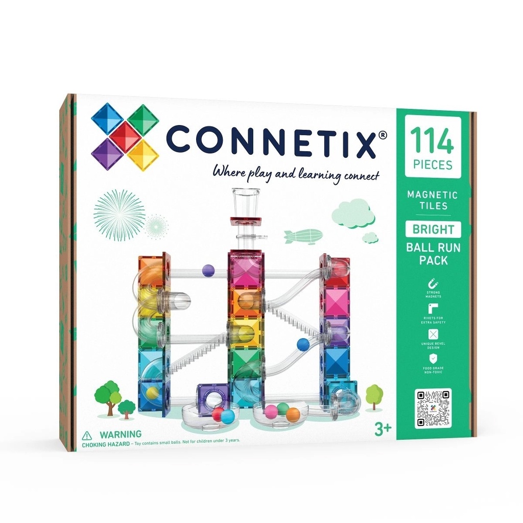 Connetix Magnetbausteine Bright Ball Run Pack - 114 Teile