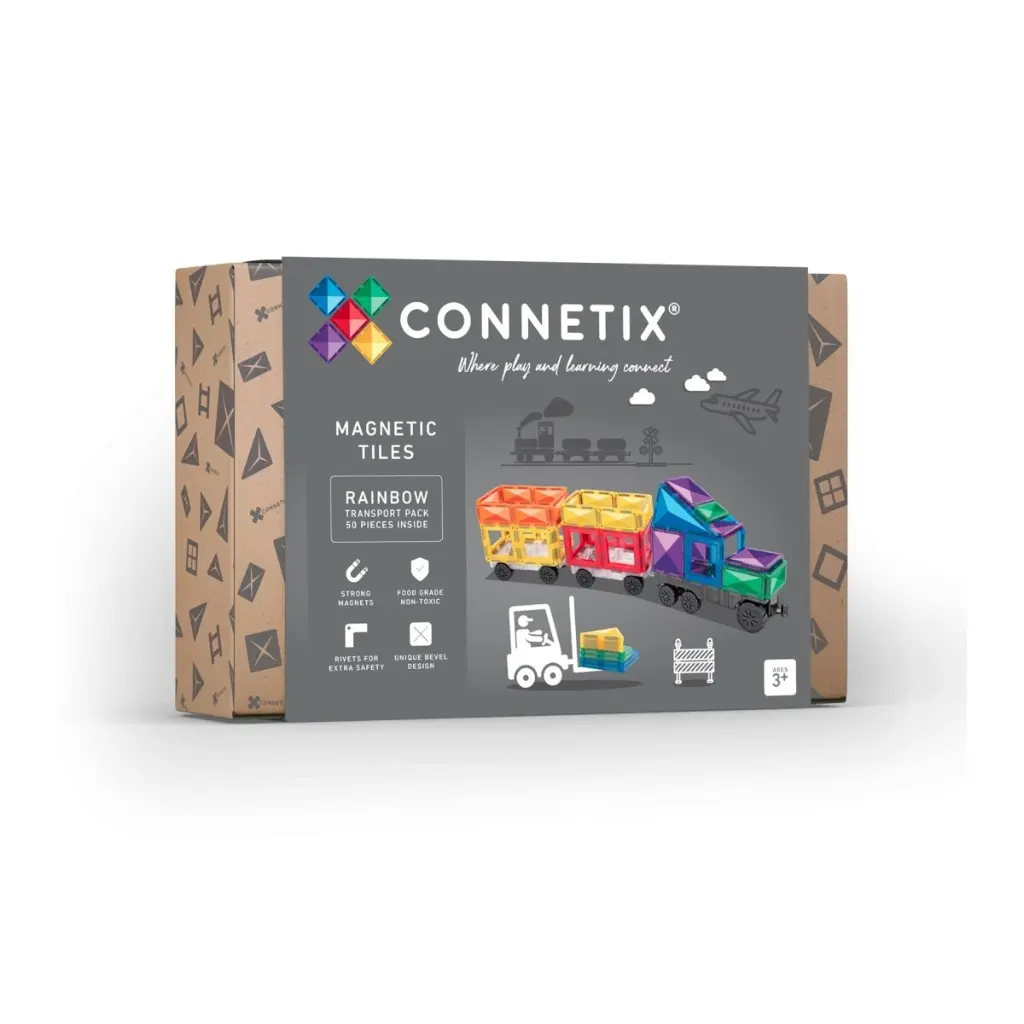 Connetix Magnetbausteine Rainbow Transport Pack 50 Teile*