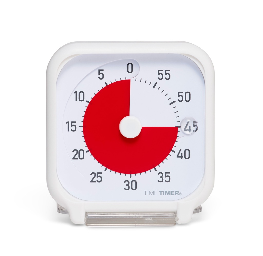 TimeTimer® Tischmodell weiss 7,5 x 7,5 cm