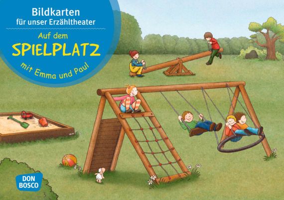 Auf dem Spielplatz mit Emma und Paul Kamishibai Bildkartenset