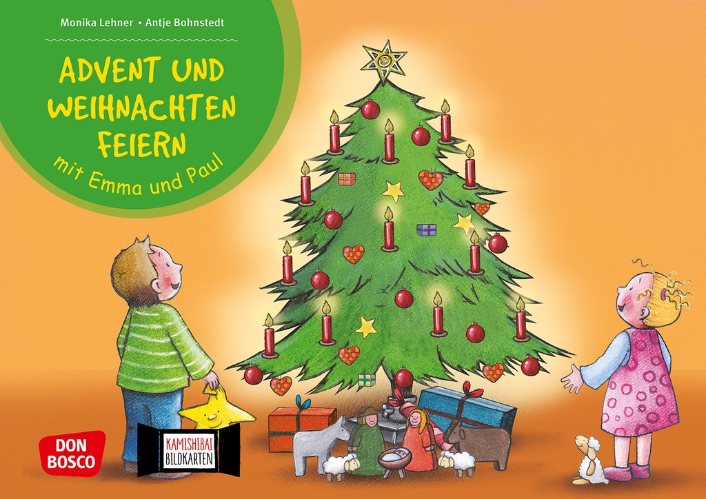 Advent und Weihnachten feiern mit Emma und Paul. Kamishibai Bildkartenset.