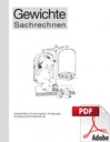 Gewichte Kopiervorlagen PDF