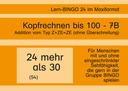 Lern-BINGO 7B Addition (Z+ZE=ZE o.Ü.) bis 100 PDF